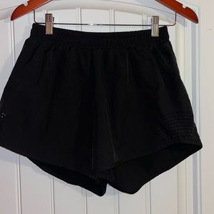 Black athletic shorts